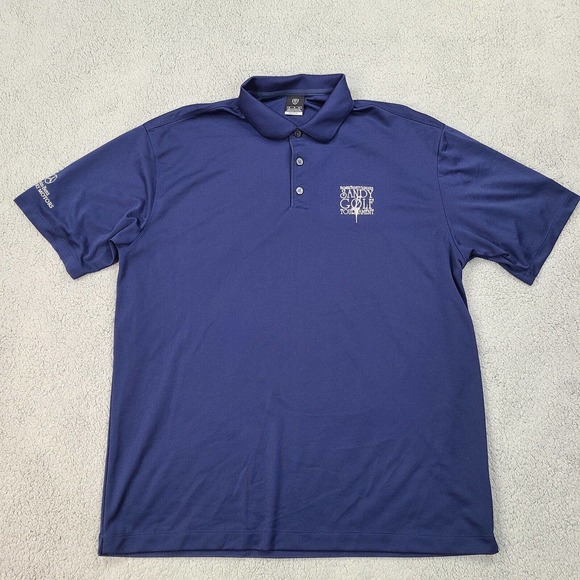Nike Polo Shirt Men's XL Blue Golf Dri-Fit UV Protection Performance Adult - Picture 1 of 11